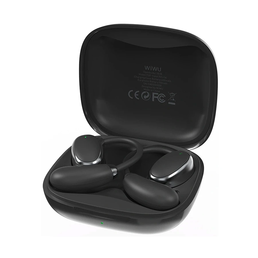 WiWU T30 Black True Wireless Open-Ear Earbuds