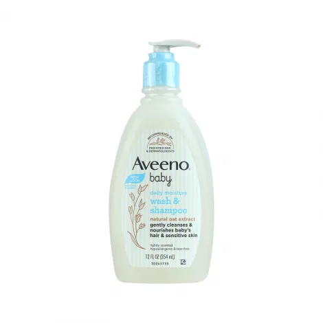 Aveeno Baby Daily Moisture ওয়াশ ও শ্যাম্পু 354ml