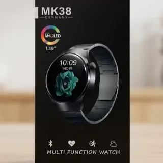 MK38 রাউন্ড AMOLED HD ডিসপ্লে মাল্টি ফাংশন স্মার্ট ওয়াচ