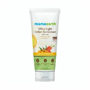 Mamaearth আল্ট্রা লাইট ইন্ডিয়ান সানস্ক্রীন SPF50 PA+++ (80ml)