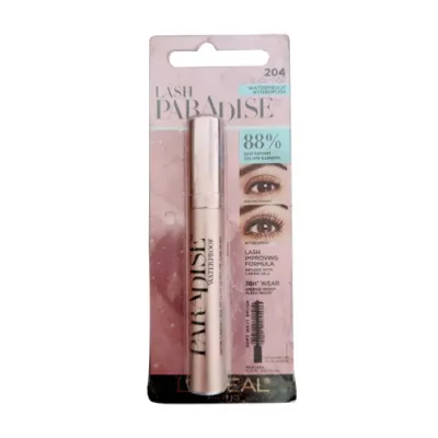 L'Oreal Lash Paradise ওয়াটারপ্রুফ মাস্কারা 204 Black Noir