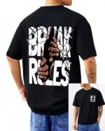 Men's Oversized Drop Shoulder T-Shirt, 220 GSM Cotton-Polyester Mix