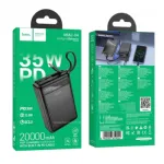 Hoco MMJ-04 20000mAh 35W PD পাওয়ার ব্যাংক, বিল্ট-ইন Type-C ক্যাবল ও LED ডিসপ্লে