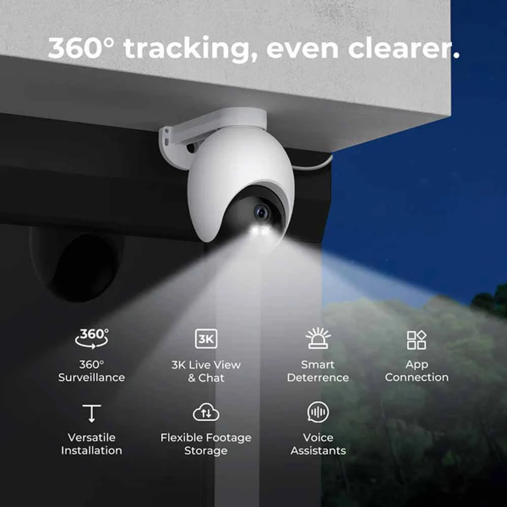 IMILAB EC6 3K 360 Degree White Home Security Dome Wi-Fi IP Camera (EU)