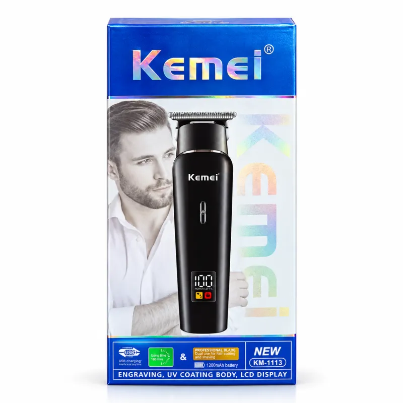 Kemei KM 1113 রিচার্জেবল হেয়ার ক্লিপার ও বিয়ার্ড ট্রিমার
