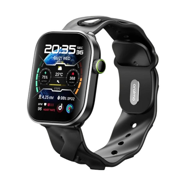 Oraimo Watch Pro AM OSW-811H কালো AMOLED ব্লুটুথ কলিং স্মার্টওয়াচ