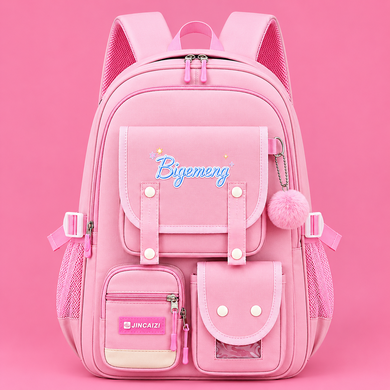 Lunara / Bigemeng Premium Casual Kids Backpack - Pink