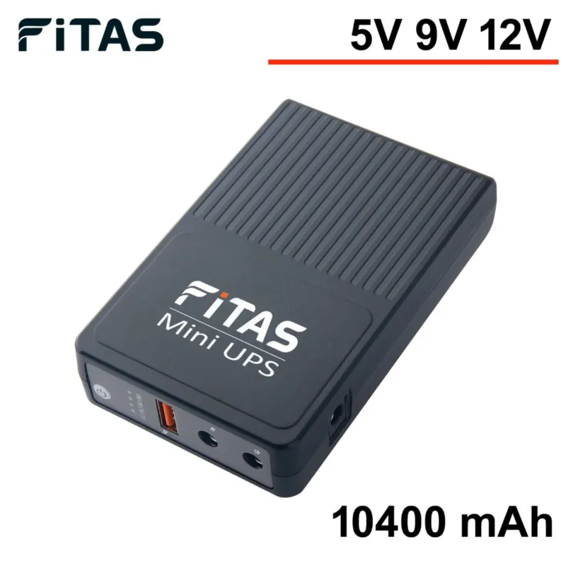 FiTAS মিনি UPS 10400 mAh – রাউটার, ONU ও CCTV-এর ব্যাটারি ব্যাকআপ