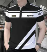 Men's Half Sleeve Cotton Polo Shirt, Size XL, 5 Colours