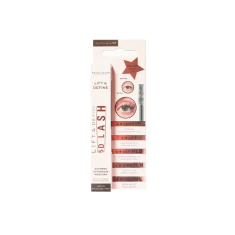 Makeup Revolution 5D Lash মাসকারা - সুপার ব্ল্যাক 14ml