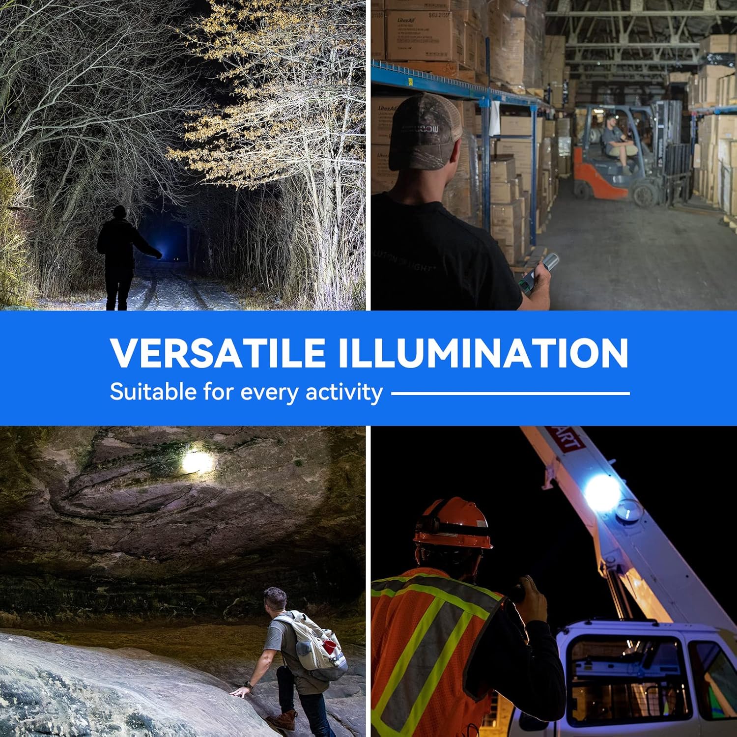 ALLYES 2835 LED রিচার্জেবল ফ্ল্যাশলাইট