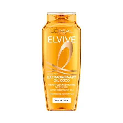 L'Oreal Elvive এক্সট্রাঅর্ডিনারি অয়েল Coco Weightless নারিশিং শ্যাম্পু 400ml