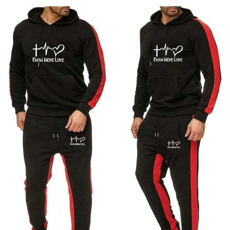 CVC Cotton Hoodie Jacket and Trouser Set, 300 GSM, 6 Colours