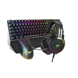 Havit KB380L মেকানিক্যাল কীবোর্ড, মাউস ও RGB হেডসেট কম্বো
