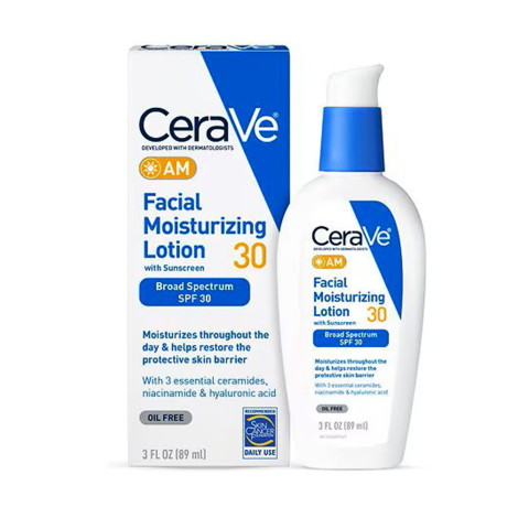 CeraVe AM Facial Moisturizing Lotion with Sunscreen SPF 30 - 89ml (USA)