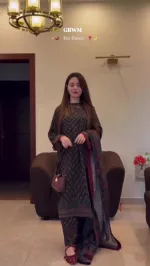 Readymade Digital Print Three Piece with Georgette Orna and Lace