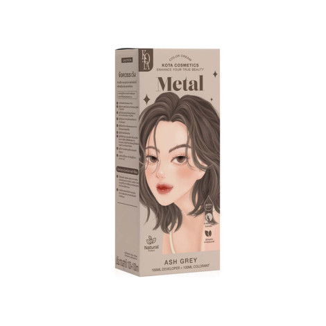 Kota হেয়ার কালার ক্রিম Metal - অ্যাশ গ্রে