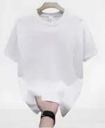 Men's Soft Cotton Drop Shoulder T-Shirt, Solid Colours