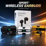 K8 Sport ট্রু ওয়্যারলেস ইয়ারবাডস – ডিজিটাল ডিসপ্লে, টাচ কন্ট্রোল, ডিপ বেস