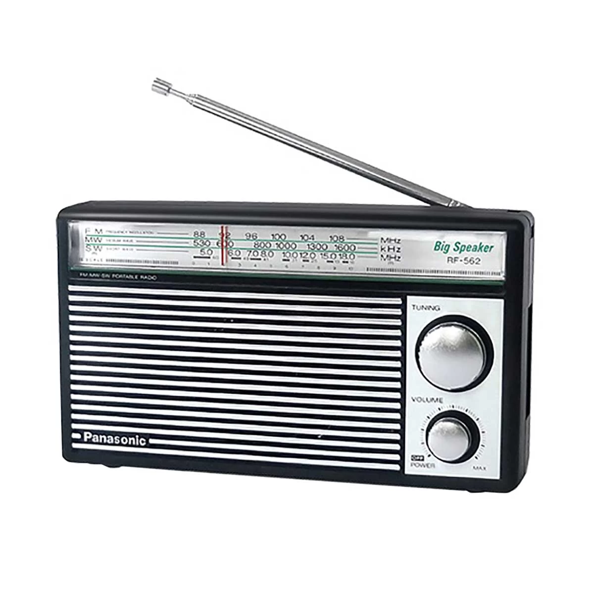Panasonic RF-562DD FM MW SW Portable Radio with Carrying Case